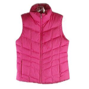 Lands' End Pink Puffer Vest